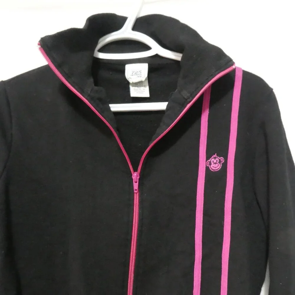 725 ORIGINALS | xl - extra large | Black Zip-Up Exercise Jacket With Collar - Picture 12 of 16